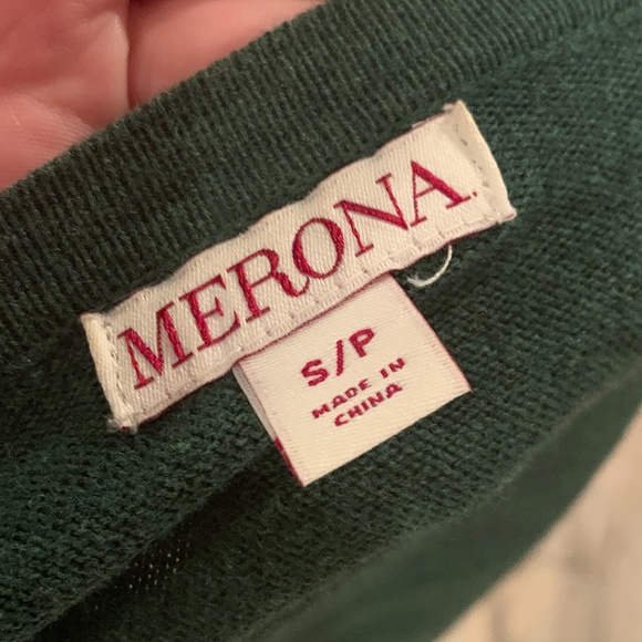 Merona Green Jeweled Long Sleeve Cardigan - Picture 8 of 9